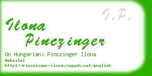 ilona pinczinger business card